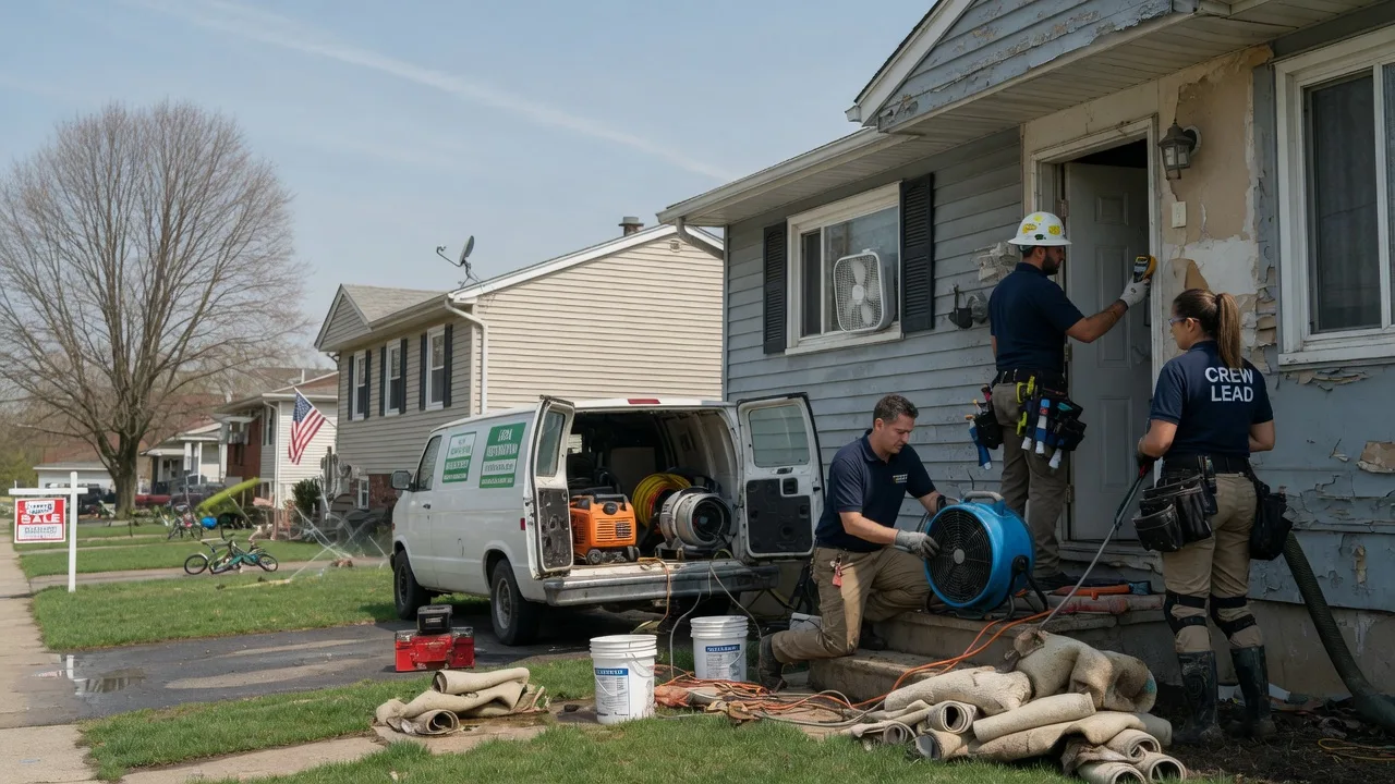 Flood Cleanup in North Henderson, IL near me