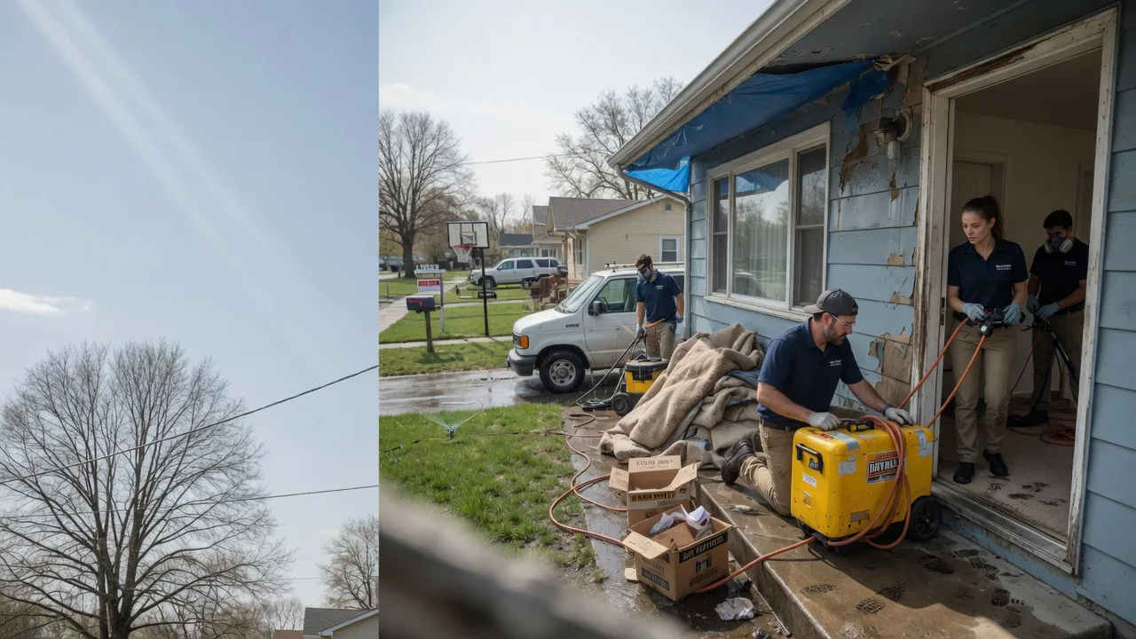 Basement Flood Cleanup in North Henderson, IL near me